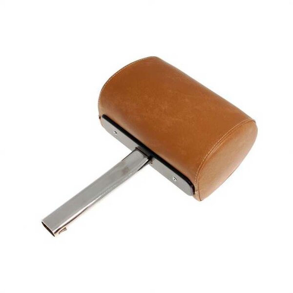 HEAD REST ASSEMBLY VINYL NEW TAN, COARSE GRAIN