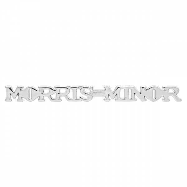 &quot;MORRIS MINOR&quot;-Schriftzug Motorhaube seitlich