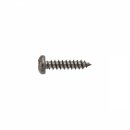 Screw, self tapping, No.6 x 5/8", posidrive pan head, chrome