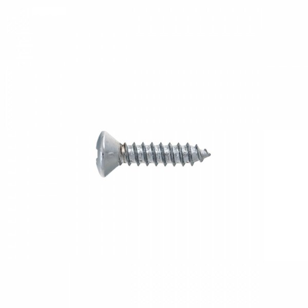 SCREW SELF TAPPING, POSIDRIVE RAISED/COUNTERSUNK CHROME NO 6 X 5/8"