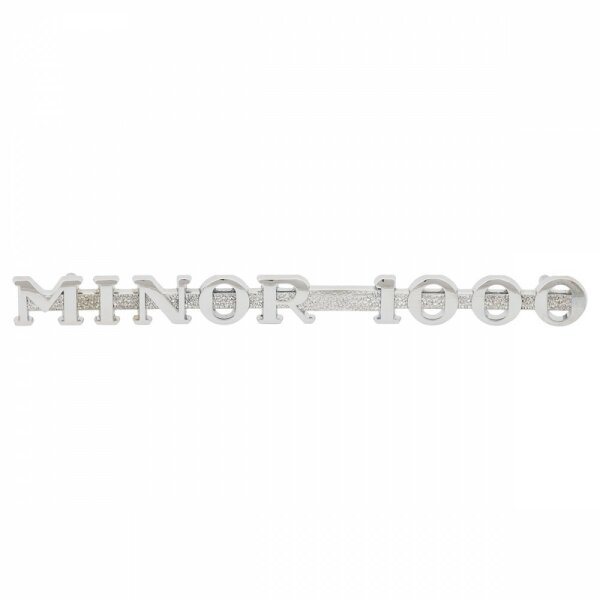 &quot;Minor 1000&quot;-Schriftzug Motorhaube seitlich