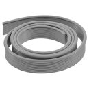 Kotfl&uuml;gel-Keder 7 mm grau,  per Meter