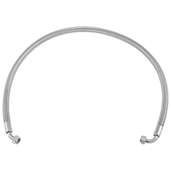 OIL HOSE COOLER TO BLOCK STAINLESS STEEL BRAIDED, 45&quot; LONG