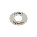 Rosette Overdrive-Schalter, verchromt, mit Beschriftung