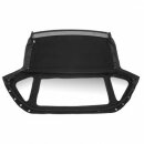 CONVERTIBLE TOP, VINYL BLACK, FOR DETACHABLE FRAME &gt;71, WITH HEADER RAIL, FIXED REAR WINDOW