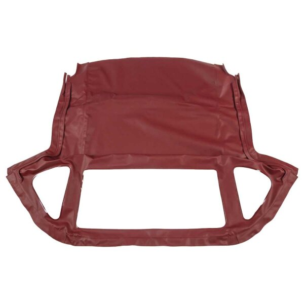 CONVERTIBLE TOP, VINYL RED, FOR DETACHABLE FRAME &gt;71, NO HEADER RAIL, FIXED REAR WINDOW