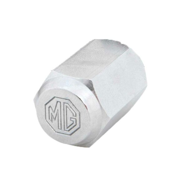 Radmutter verchromt, mit MG-Logo