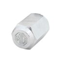 Radmutter verchromt, mit MG-Logo