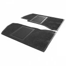 FOOTWELL MATS FRONT, RUBBER BLACK, PAIR