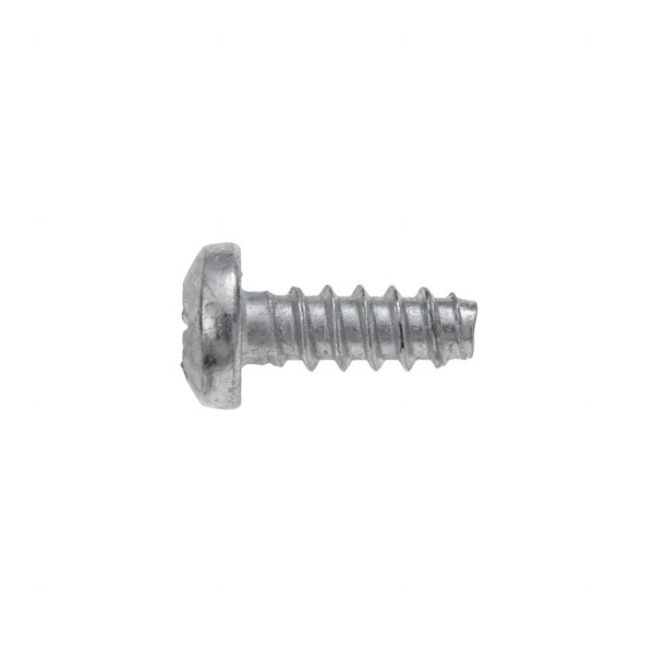 Schraube selbstschneidend, verchromt, Nr.6 x 3/8"