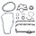 GASKET SET BOTTOM END, SUMP, 1275CC TO 1976