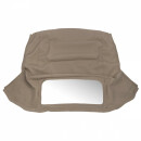 Verdeck Stoff "Durable Canvas"  tan, 1 Heckscheibe
