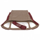 Verdeck Stoff Mohair rot, 3 Scheiben