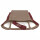 Verdeck Stoff Mohair rot, 3 Scheiben