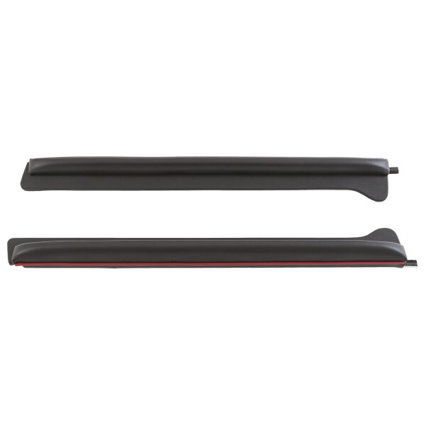 DOOR CAPPING BLACK/RED PIPING, PAIR