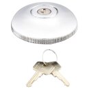 FUEL CAP LOCKING, VENTED, PERIOD, CHROME, WITH 2 KEYS