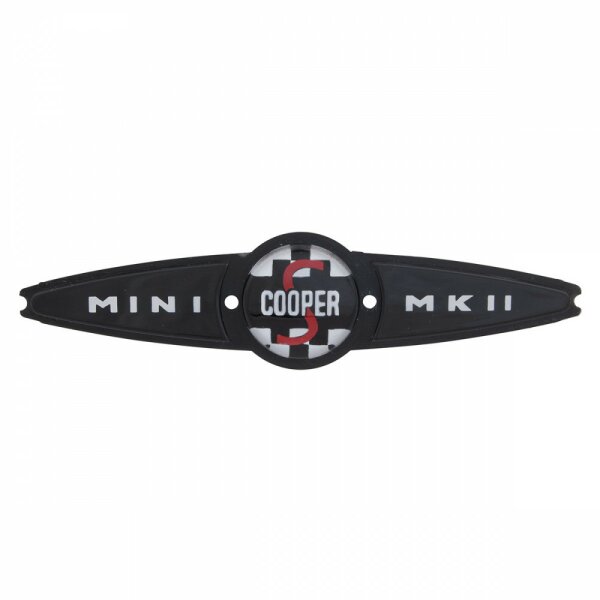 Einsatz Hauben-Embl. &quot;Mini Cooper MK II&quot;,lang, CooperS MK2
