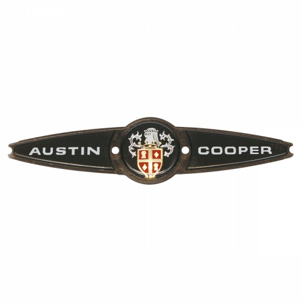 Einsatz Hauben-Embl. &quot;Austin Cooper&quot;,lang,      Cooper MK2