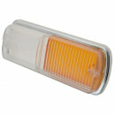 INDICATOR LENS WHITE WITH ORANGE INSERT, PLASTIC, L811,...