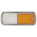 INDICATOR LENS WHITE WITH ORANGE INSERT, PLASTIC, L811, L54579748