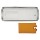 INDICATOR LENS WHITE WITH ORANGE INSERT, PLASTIC, L811, L54579748
