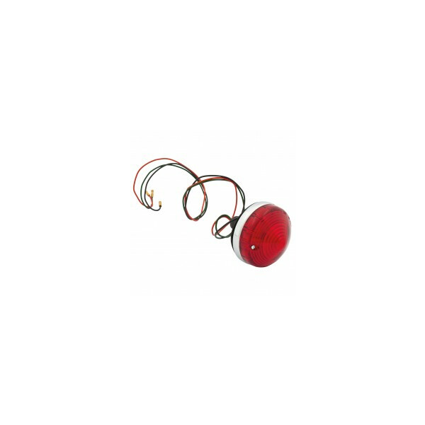 R&uuml;cklicht rund, komplett, rote Linse,  L53955