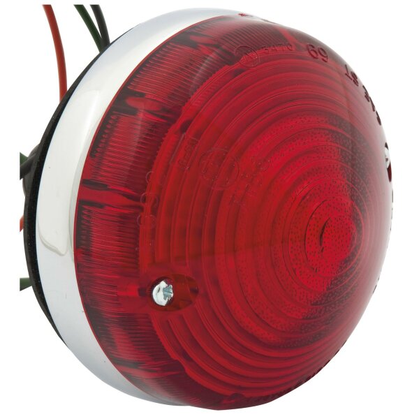 R&uuml;cklicht rund, komplett, rote Linse, L691, L53955