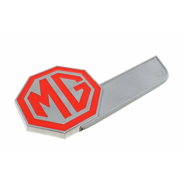 BADGE MGB GT SILVER/RED