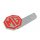 BADGE MGB GT SILVER/RED