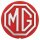 MG-Emblem rund, rot/silber