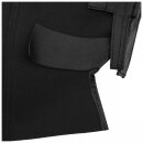 HOOD VINYL BLACK NO HEADER RAIL, FIXE WIND., FOLDING FRAME