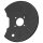 BRAKE PLATE BRAKE DISC FRONT RH