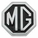 &quot;MG&quot;-Embl., Silber/Schwarz, in Gummistosst.vorne