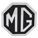 &quot;MG&quot;-Embl., Silber/Schwarz, Metall, Heck 