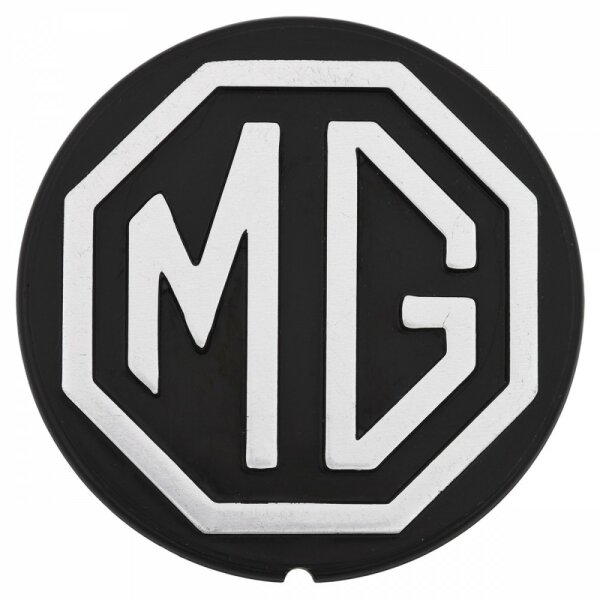 BADGE, MG LOGO, BLACK/SILVER