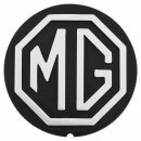 MG-Emblem in Lenkrad, schwarz/silber