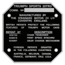 COMMISSION NO PLATE TR3