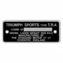 COMM PLATE TR4-CP332