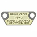 FIRING ORDER PLATE