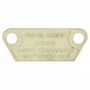 FIRING ORDER PLATE