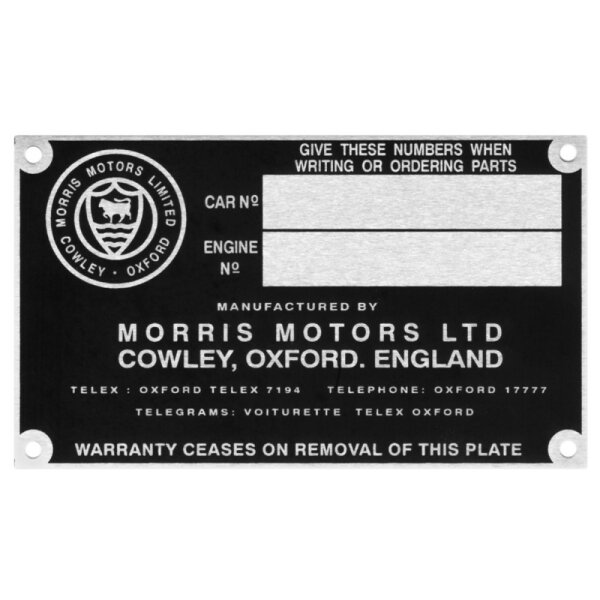 CHASSIS PLATE MINOR