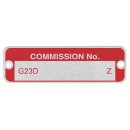 COMMISSION PLATE MGB GT