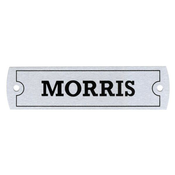 Plakette Ventildeckel    &quot;Morris&quot;     