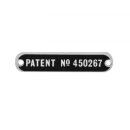 Patent-Schild Steckscheiben,   TC-TF