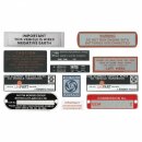 Schilder- und Aufkleber-Satz                      MGB...