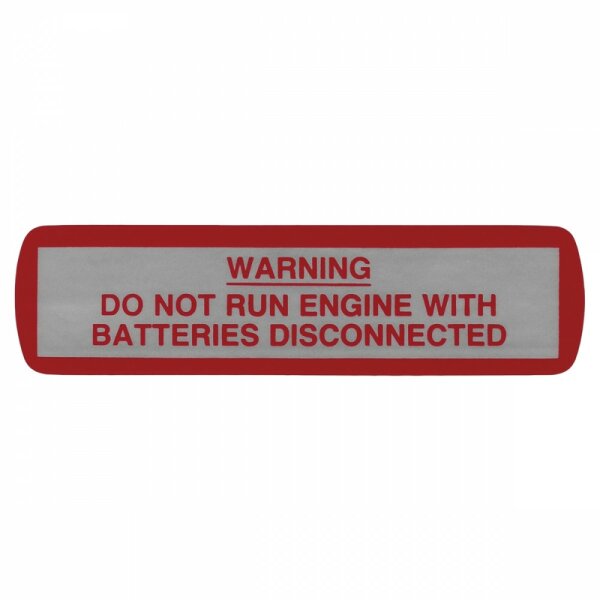 LABEL BATTERY WARNING