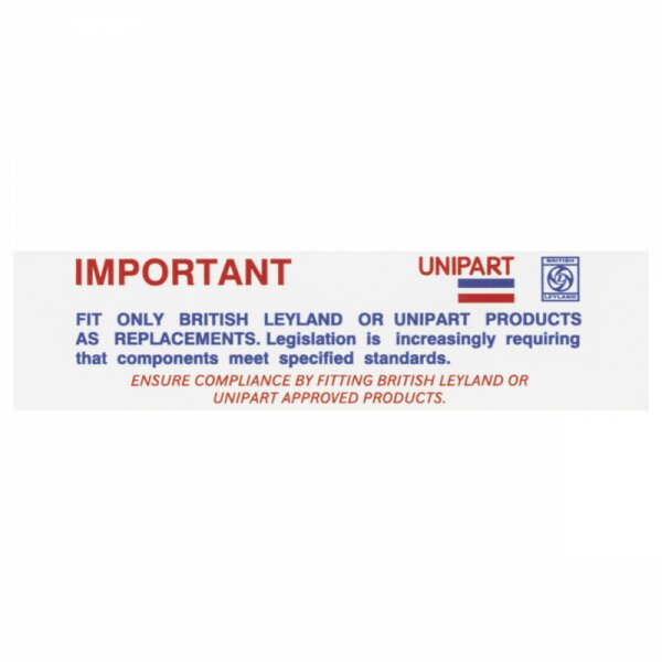 Aufkleber  Unipart-Produktion