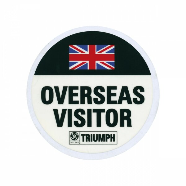 OVERSEAS VISITORS STICKER, BODY