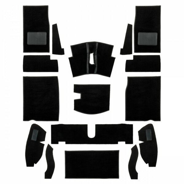 CARPET KIT, NYLON, BLACK, MIDGET1500 LHD