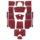 CARPET SET TR4, STANDARD, RED